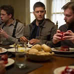 Dean, breaking bread with werewolves...