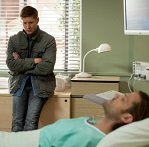 Dean watching Sam, who's dying...