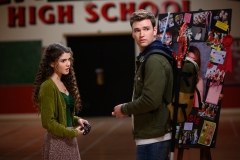 Supernatural -- "Atomic Monsters" -- Image Number: SN1501b_0030r.jpg -- Pictured (L-R): Mellany Barros as Veronica and Burkely Duffield as Billy Whitman  -- Photo: Diyah Pera/The CW -- © 2019 The CW Network, LLC. All Rights Reserved.