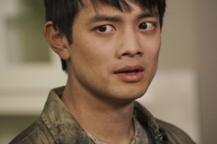 Supernatural -- "Raising Hell" -- Image Number: SN1503A_0134b.jpg -- Pictured: Osric Chau as Kevin Tran -- Photo: Colin Bentley/The CW -- © 2019 The CW Network, LLC. All Rights Reserved.