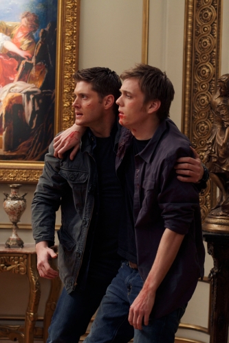 "Point of No Return"--  Pictured (L-R) Jensen Ackles as Dean and  Jake Abel as Adam in SUPERNATURAL on The CW. Photo: Jack Rowand/The CW ©2010 The CW Network, LLC. All Rights Reserved.
