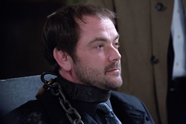 Supernatural -- "Road Trip" -- Image SN910b_0389 -- Pictured: Mark Sheppard as Crowley -- Credit: Jack Rowand/The CW --  &copy; 2014 The CW Network, LLC. All Rights Reserved