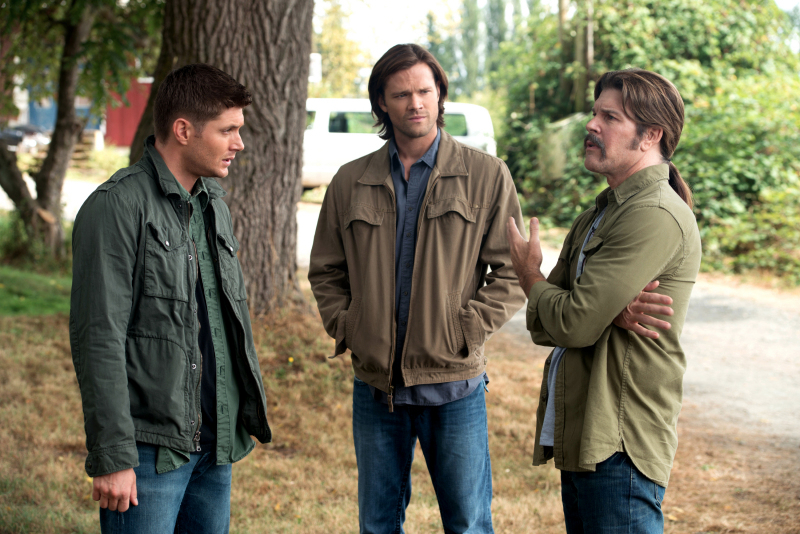 Supernatural -- "Bad Boys" -- Image SN905a_0162 -- Pictured (L-R): Jensen Ackles as Dean, Jared Padalecki as Sam, and Blake Gibbons as Sonny -- Credit: Diyah Pera/The CW --  &copy; 2013 The CW Network, LLC. All Rights Reserved