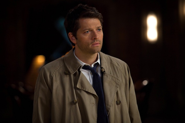 Supernatural -- "Clip Show"-- Image SN822a_0114 -- Pictured: Misha Collins as Castiel -- Credit: Diyah Pera/The CW --  © 2013 The CW Network. All Rights Reserved