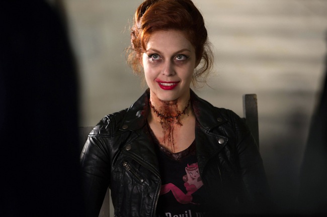 Supernatural -- "Clip Show"-- Image SN822b_0177 -- Pictured: Alaina Huffman as Abbadon -- Credit: Diyah Pera/The CW --  © 2013 The CW Network. All Rights Reserved