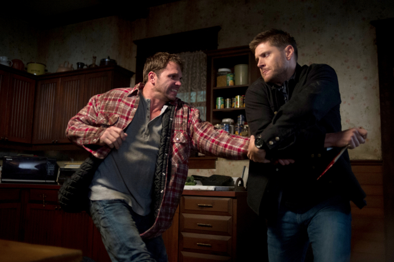 Supernatural -- "First Born" -- Image SN911b_0295 -- Pictured (at right): Jensen Ackles as Dean -- Credit: Diyah Pera/The CW --  &copy; 2014 The CW Network, LLC. All Rights Reserved