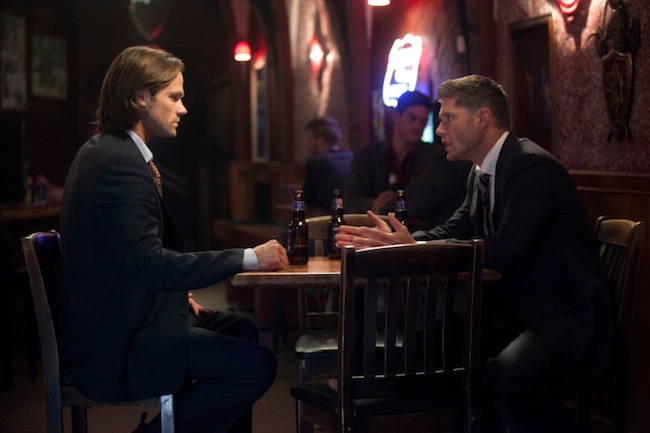 Supernatural -- "Holy Terror" -- Image SN909b_0195 -- Pictured (L-R): Jared Padalecki as Sam and Jensen Ackles as Dean -- Credit: Katie Yu/The CW --  &copy; 2013 The CW Network, LLC. All Rights Reserved