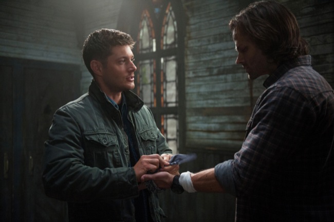 Supernatural -- "Sacrifice" -- Image SN823b_0169 -- Pictured (L-R): Jensen Ackles as Dean and Jared Padalecki as Sam -- Credit: Diyah Pera/The CW --  &copy; 2013 The CW Network. All Rights Reserved