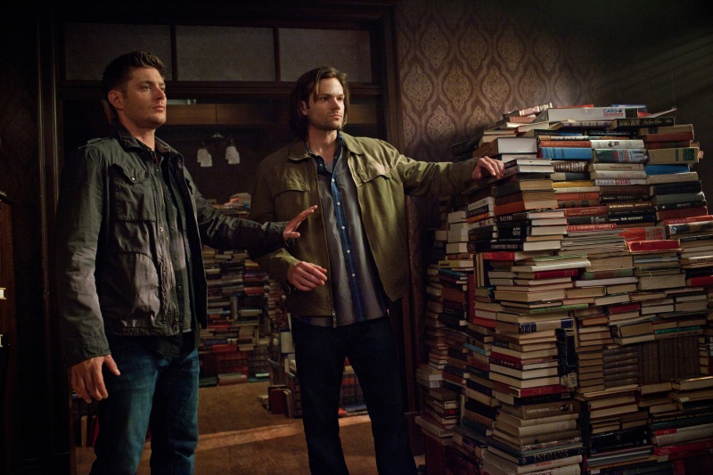 Supernatural -- "The Great Escapist" -- Image SN821a_0241 -- Pictured (L-R): Jensen Ackles as Dean and Jared Padalecki as Sam -- Credit: Liane Hentscher/The CW --  &copy; 2013 The CW Network. All Rights Reserved
