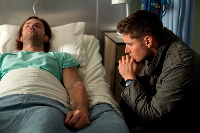 Supernatural -- "I Think Iâ€™m Gonna Like It Here" -- Image SN902a_0416 -- Pictured (L-R): Jared Padalecki as Sam and Jensen Ackles as Dean -- Credit: Liane Hentscher/The CW --  &copy; 2013 The CW Network. All Rights Reserved