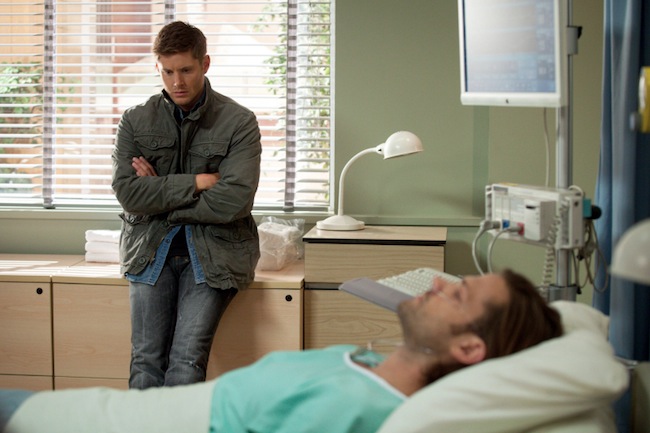 Supernatural -- "I Think Iâ€™m Gonna Like It Here" -- Image SN902b_0035 -- Pictured (L-R): Jensen Ackles as Dean and Jared Padalecki as Sam -- Credit: Liane Hentscher/The CW --  &copy; 2013 The CW Network. All Rights Reserved