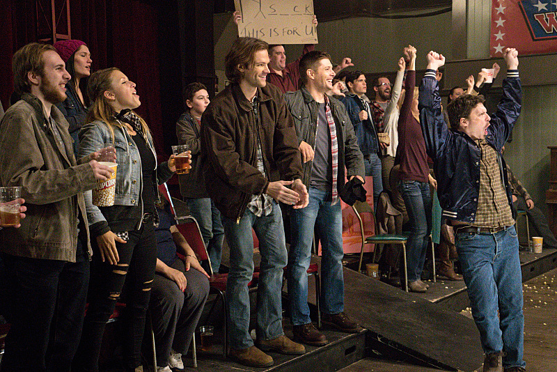 Supernatural -- "Beyond The Mat" -- Image SN1115b_0264.jpg -- Pictured (L-R): Jared Padalecki as Sam and Jensen Ackles as Dean -- Photo: Liane Hentscher/The CW -- ÃÂ© 2016 The CW Network, LLC. All Rights Reserved.