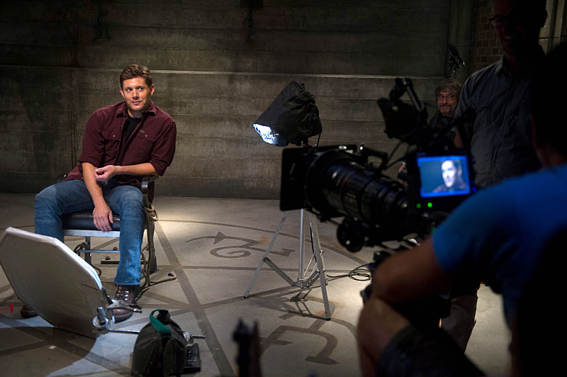 Supernatural -- "Soul Survivor" -- Image SN1001a_BTS_0116 -- Pictured: Behind the scenes with Jensen Ackles as Dean -- Credit: Diyah Pera/The CW --  ÃÂ© 2014 The CW Network, LLC. All Rights Reserved